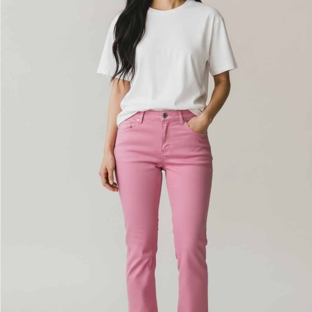 Women’s Jones Signature Pink Cropped Jeans size 6P